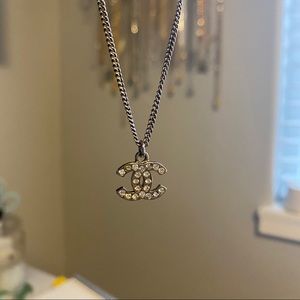 AUTH Chanel Necklace CC logo